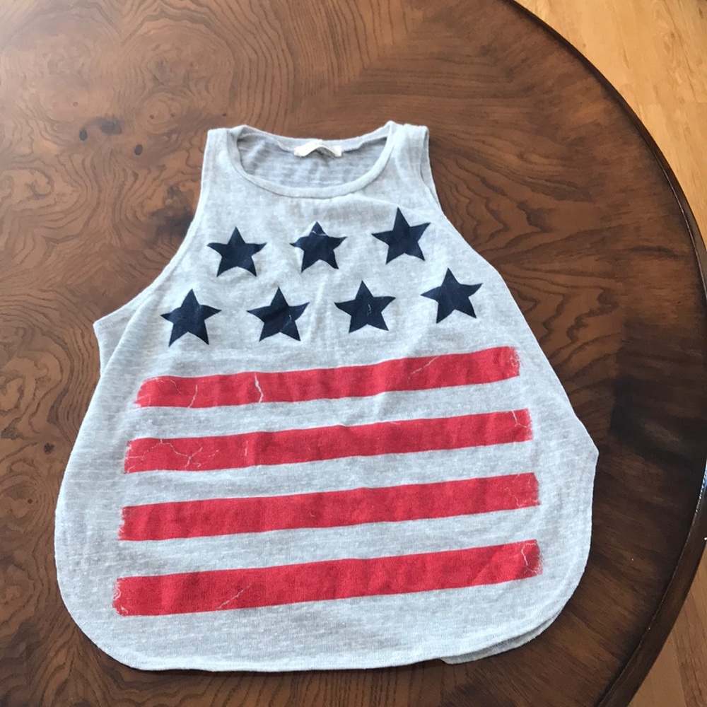 American flag crop top